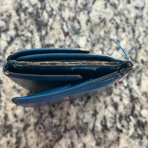 LV Blue Epi Double Snap Wallet - Picture 8 of 13